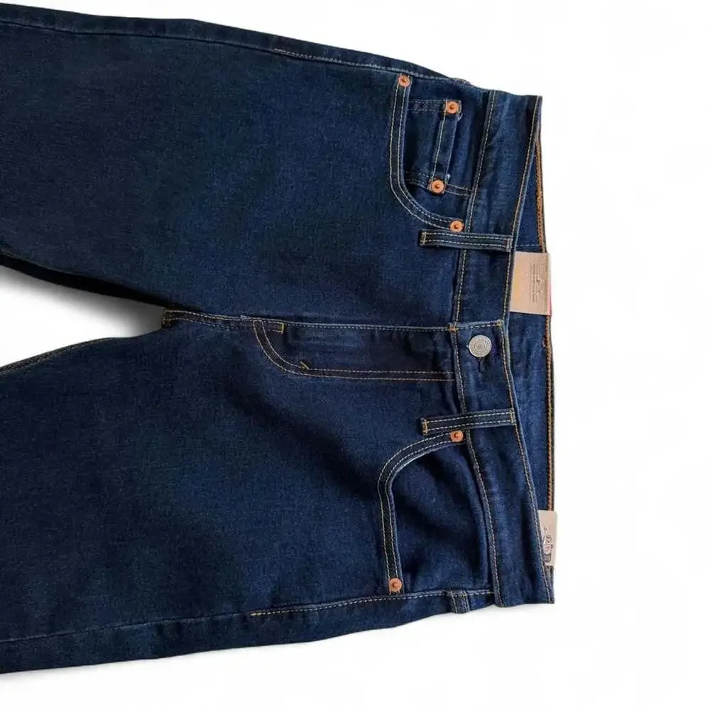 Levi's 502 Taper Stretch Jeans Men's 30x30 Navy Blue New With Tags
